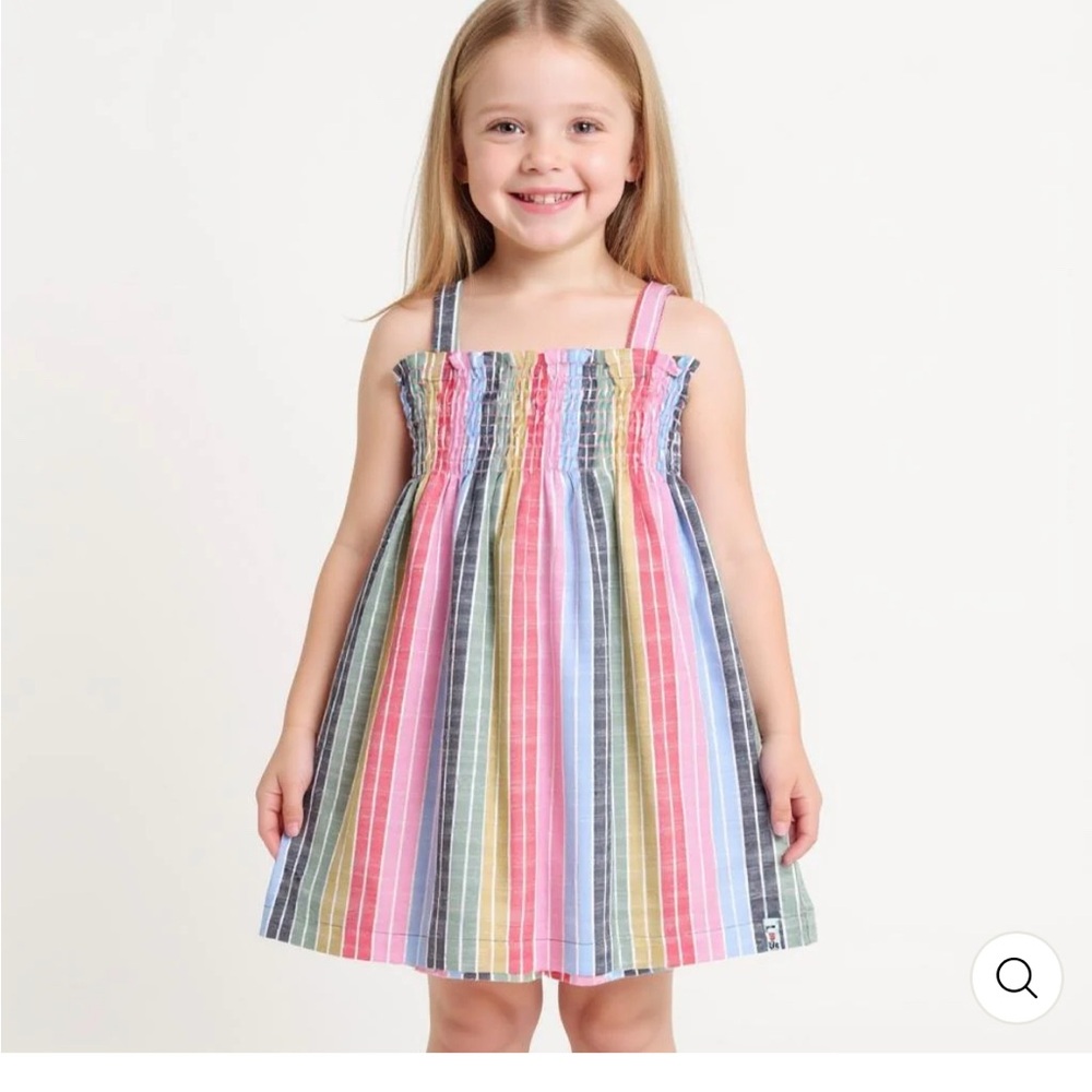 Lily and Sid Striped rainbow Dress